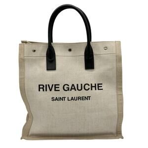 Saint Laurent Beige Medium Rive Gauche Noe Cabas Tote Bag *COA